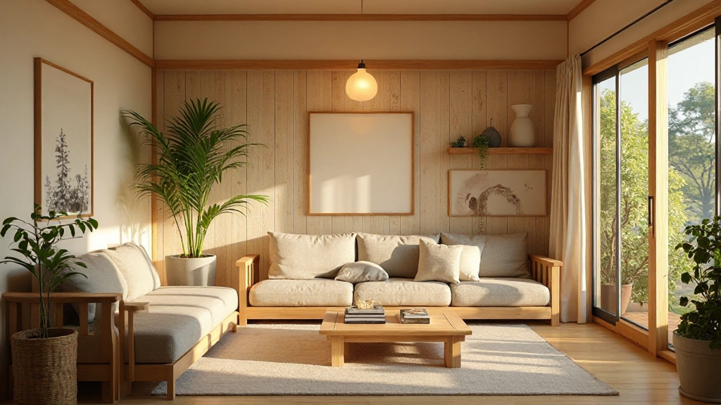 Cozy minimalist living room design