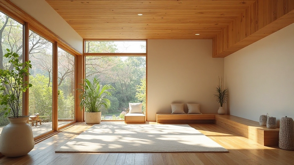 Minimalist home interior with Japanese design elements